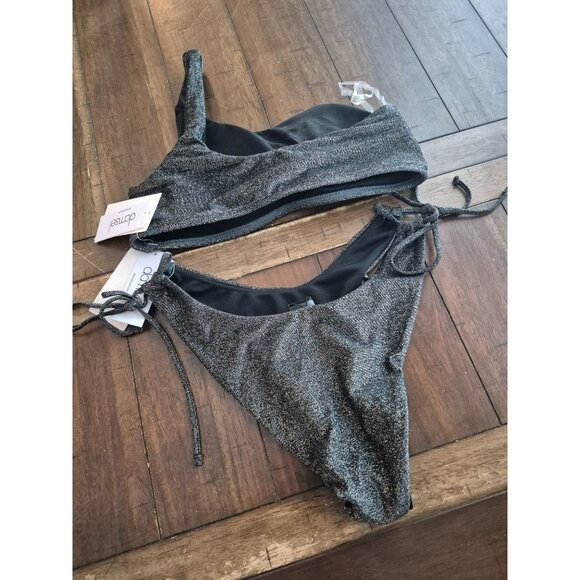 Damsel Sparkle Dust Charcoal Bikini Set Medium - Picture 2 of 5